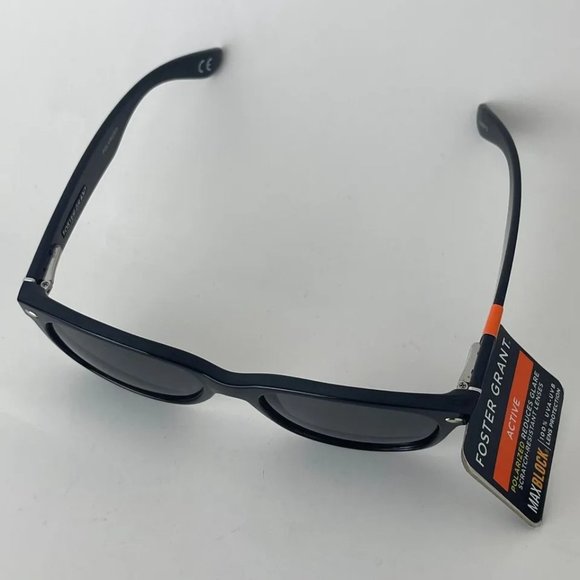 SG00737 Fashion MaxBlock Sunglasses for Men, Squaroval Active Polarized, Black - Picture 3 of 6